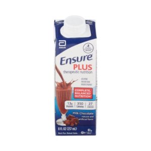 Oral Supplement Ensure Plus Therapeutic Nutrition Milk Chocolate Flavor Liquid 8 oz. Reclosable Carton