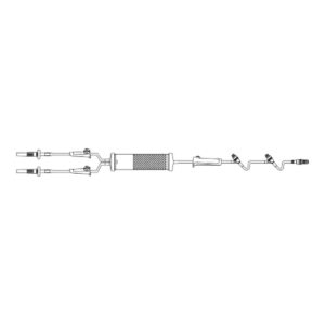 Primary IV Administration Set Clearlink Gravity 2 Ports 15 Drops / mL Drip Rate 170 to 260 Micron Filter 100 Inch Tubing Blood / Solution