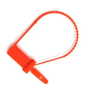 Tamper Evident Seal Cynch-Loks Numbered Red Plastic 6 Inch