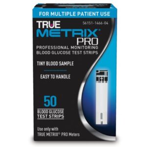 Blood Glucose Test Strips TRUE METRIX PRO 50 Strips per Pack