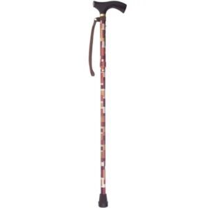 Folding Cane Switch Sticks Aluminum 32 to 37 Inch Height Maple