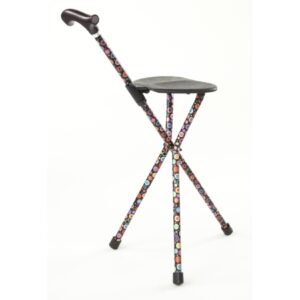 Seat Cane Switch Sticks Aluminum 34-1/4 Inch Height Bubbles Print