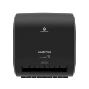 Paper Towel Dispenser enMotion Impulse 8 Black Touch Free 1 Roll Wall Mount