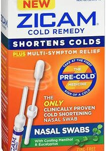 Cold and Sinus Relief Zicam 4X – 4X – 4X Strength Nasal Swab 20 per Box