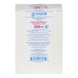 Phenobarbital 32.4 mg Tablet 100 Tablets