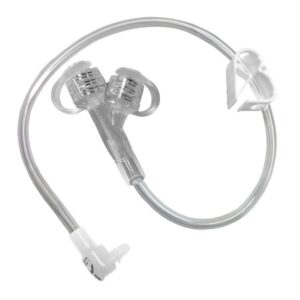 Right Angle Connector with Male ENFit and TRN203 G-JET 12 Inch
