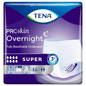 Unisex Adult Absorbent Underwear TENA ProSkin Overnight Super Pull On with Tear Away Seams X-Large Disposable Heavy Absorbency