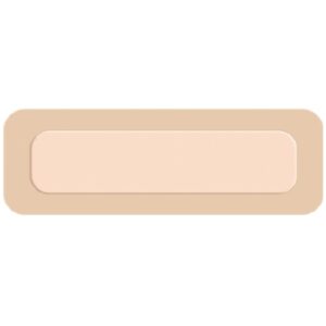 Thin Foam Dressing FoamLite 2 X 4-4/5 Inch With Border Film Backing Silicone Adhesive Rectangle Sterile