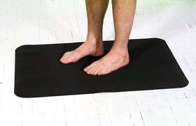 Slip Resistant Mat 2 X 3 Foot Black Rubber