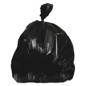 Trash Bag Heritage 60 gal. Black HDPE 22 Mic. 38 X 60 Inch Star Seal Bottom Coreless Roll