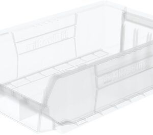 Storage Bin AkroBins Super-Size Clear Plastic 6 X 12-3/8 X 20 Inch
