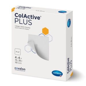 Collagen Dressing ColActive Plus 4 X 4 Inch Square Sterile