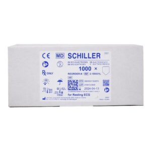 ECG Resting Electrode Schiller Tab Connector Adult Non-Radiolucent 100 per Pack
