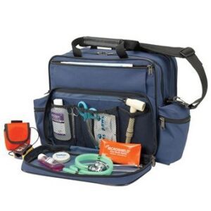 Shoulder Bag Home Health Series Navy Blue 600D Waterproof Material 3-1/2 X 3-1/2 X 14 Inch