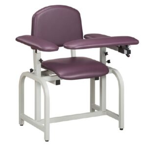 Blood Drawing Chair Lab X Series Single Adjustable Flip Up Armrest Warm Gray