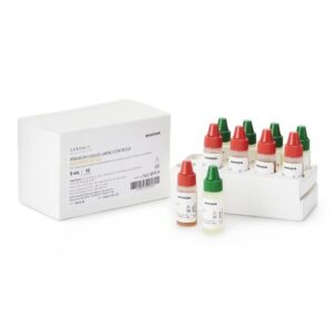 Urine Chemistry Control Set McKesson Consult Analyte Testing Positive Level / Negative Level 5 Level 1 (Abnormal) 5 mL Bottles, 5 Level 2 (Normal with hCG) 5 mL Bottles