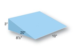 Positioner Wedge AliMed 8-1/2 W X 10 L X 3 H Inch Foam Freestanding