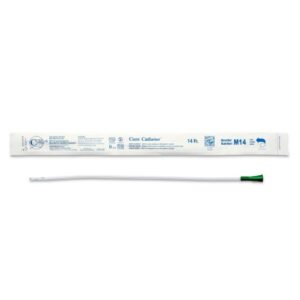 Urethral Catheter Cure Ultra Straight Tip Lubricated PVC 14 Fr. 16 Inch