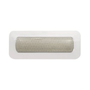 Silver Foam Dressing Mepilex Border Post Op AG 4 X 8 Inch Rectangle Sterile