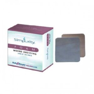 Silver Foam Dressing Simpurity 2 X 2 Inch Square Sterile
