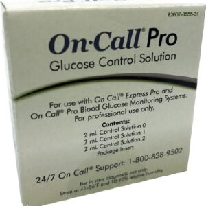 Blood Glucose Control Solution On Call Pro 3 X 2 mL Level 1, 2 & 3