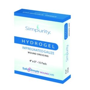 Hydrogel Wound Dressing HydroGel Impregnated 4 X 5 Inch Sterile