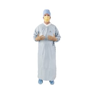 Surgical Gown with Towel Aero Chrome X-Large Silver Sterile AAMI Level 4 Disposable