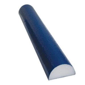 CanDo Half-Round Therapy Foam Roller Blue PE Foam / TufCoat 4 X 36 Inch