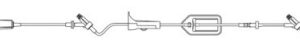 IV Pump Set Vista Pump 2 Ports 15 Drops / mL Drip Rate 0.2 Micron Filter 124 Inch Tubing Solution