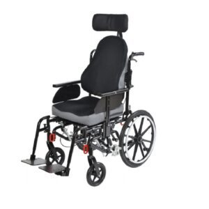 Tilt-In-Space Wheelchair Kanga Dual Axle Black Upholstery 20 Inch Seat Width Adult 250 lbs. Weight Capacity