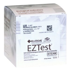 EZTest Sterilization Biological Indicator Vial Steam