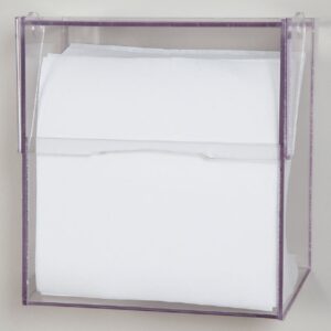Wipe Dispenser Health Care Logistics Clear PETG Manual Wall Mount