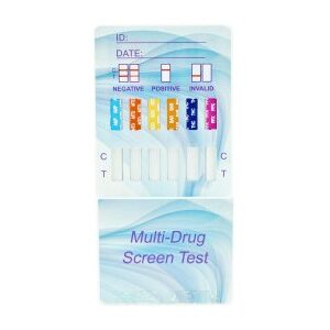 Drugs of Abuse Test Kit AMP, BAR, BUP, BZO, COC, mAMP/MET, MDMA, MOP300, MTD, OXY, PCP, THC 25 Tests CLIA Waived