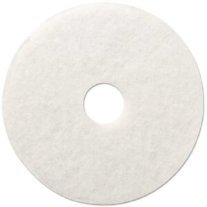 Hard Floor Polishing Pad Boardwalk 20 Inch White Polyester
