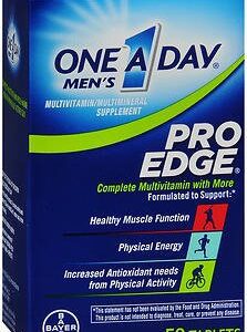 Multivitamin Supplement One A Day Vitamin A / Ascorbic Acid / Vitamin D / Vitamin E / Vitamin B6 / Vitamin B12 Folic Acid 3,500 IU – 80 mg – 800 IU – 33 IU – 4 MG – 400 MCG Strength Tablet 50 per Carton