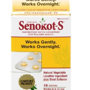 Laxative Senokot-S Tablet 10 per Box 50 mg – 8.6 mg Strength Docusate Sodium / Sennosides