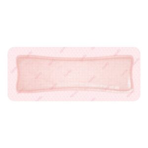 Foam Dressing Allevyn Gentle Border 4 X 8 Inch With Border Film Backing Silicone Gel Adhesive Rectangle Sterile