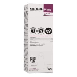 Surface Disinfectant Cleaner Sani-Cloth Prime Premoistened Germicidal Manual Pull Wipe 50 Count Individual Packet Alcohol Scent NonSterile