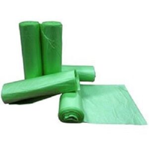 Trash Bag Degrade-Away 32 gal. Green HDPE 12 Mic. 33 X 45 Inch X-Seal Bottom Coreless Roll