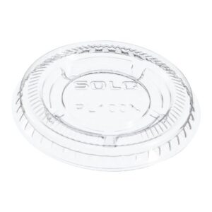 Portion Cup Lid Dart Solo Clear Plastic Disposable