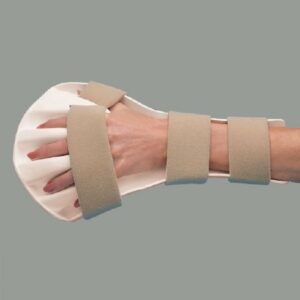 Anti-Spasticity Ball Splint Rolyan Preformed Thermoplastic Left Hand Beige / Cream Large