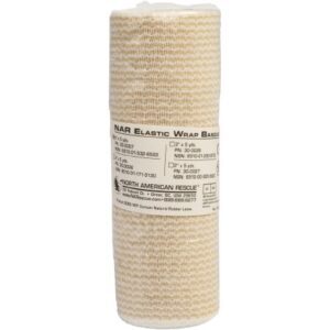 Elastic Bandage NAR 6 Inch X 5 Yard Single Hook and Loop Closure Tan NonSterile Medium Compression