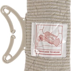 Trauma Pressure Dressing with Wrap ETD 25-1/2 Inch Length Closure Bar Tan Sterile Standard Compression