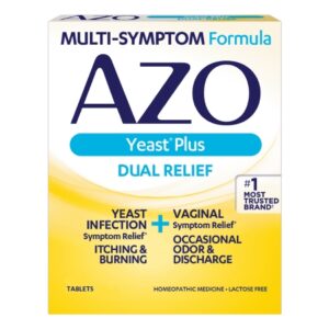 Vaginal Antifungal Azo Yeast Plus Tablet 60 per Bottle Box