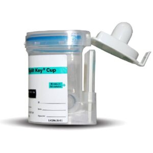 Drugs of Abuse Test Kit E-Z Split Key Cup AMP, BAR, BUP, BZO, COC, mAMP/MET, MDMA, MOP, MTD, OXY, PPX, THC 25 Tests CLIA Non-Waived