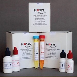 Reproductive Endocrinology Control Set BioSys Plus Dip Leukocytes, Nitrite, Urobilinogen, Protein, pH, Blood, Specific Gravity, Ketones, Bilirubin, Glucose, Hemoglobin, Microalbumin, Creatinine, hCG Positive Level / Negative Level 3 X 2 X 15 mL