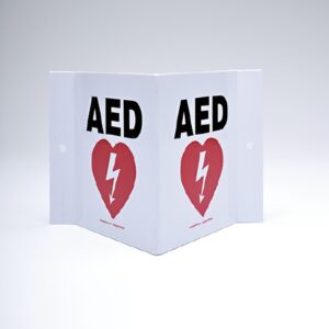 Wall Sign First Aid Sign Projection AED w/Symbol