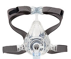 CPAP Mask AirLife NIV Full Face Style Adult Medium 4-Point Hook and Loop Head Strap
