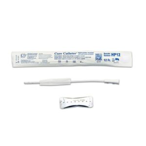 Urethral Catheter Hydrophilic Cure Catheter Straight Tip Hydrophilic Coated Plastic 12 Fr. 10 Inch
