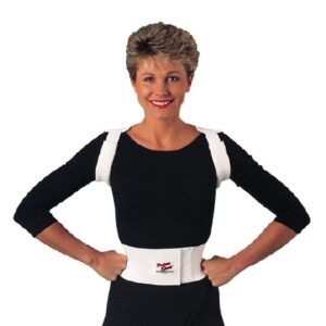 Posture Support Saunders Posture S’Port Small Hook and Loop Closure 22 to 30 Inch Waist Circumference 4 Inch Height Adult
